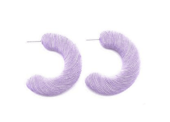 Accessory Jane Large Corded Hoops - Capri by Sunset & Co.