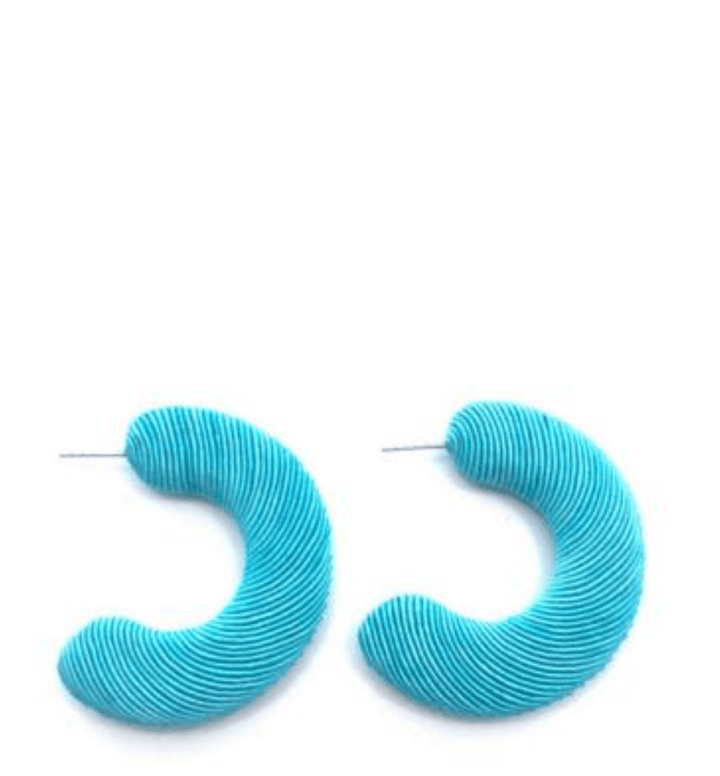 Accessory Jane Large Corded Hoops - Capri by Sunset & Co.