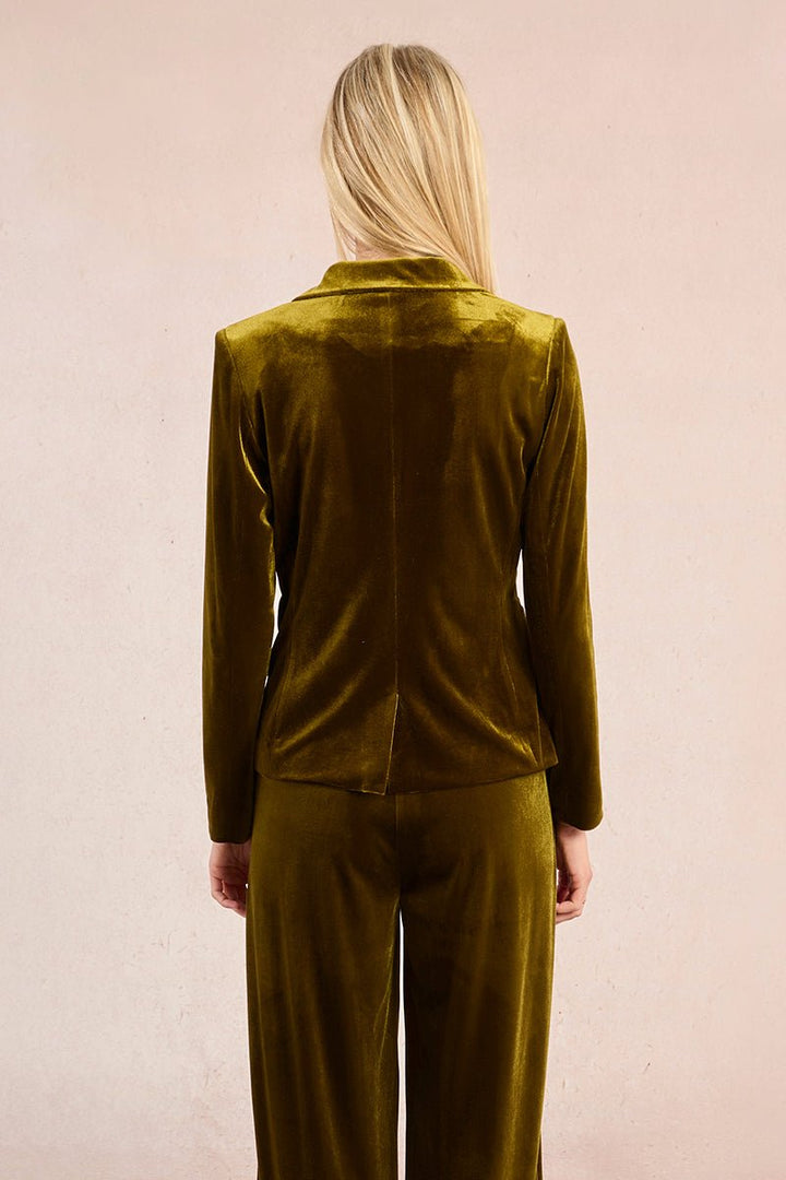 Molly Bracken Velvet Blazer - Capri by Sunset & Co.