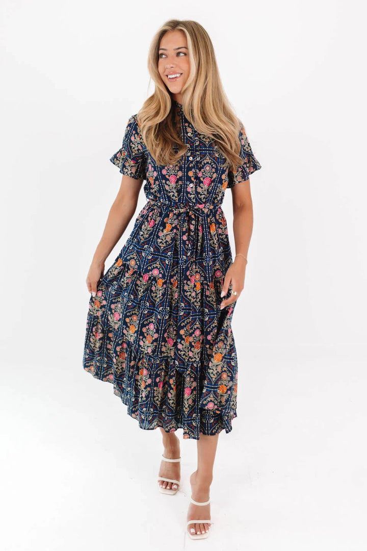J. Marie Torian Midi Dress - Capri by Sunset & Co.