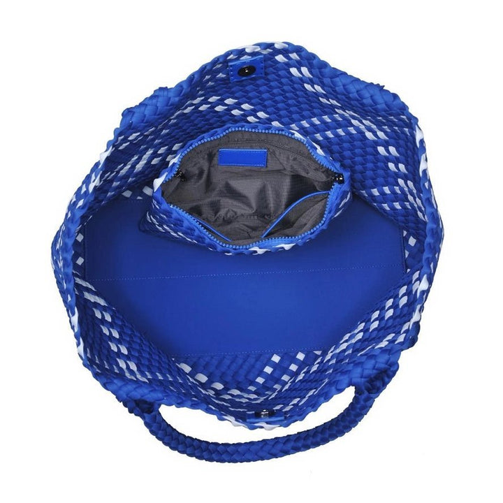 Sol and Selene Large Sky's The Limit Woven Neoprene Crossbody - Capri by Sunset & Co.