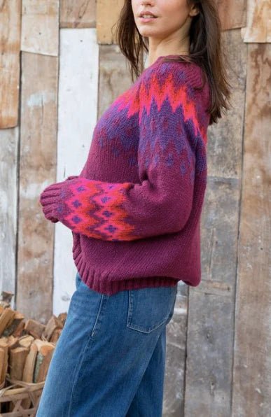 Wooden Ships Jaxon Fair Isle Raglan Chunky Sweater - Capri by Sunset & Co.