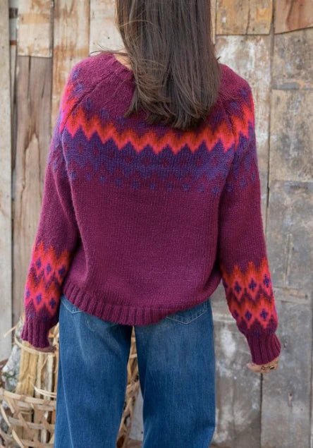 Wooden Ships Jaxon Fair Isle Raglan Chunky Sweater - Capri by Sunset & Co.