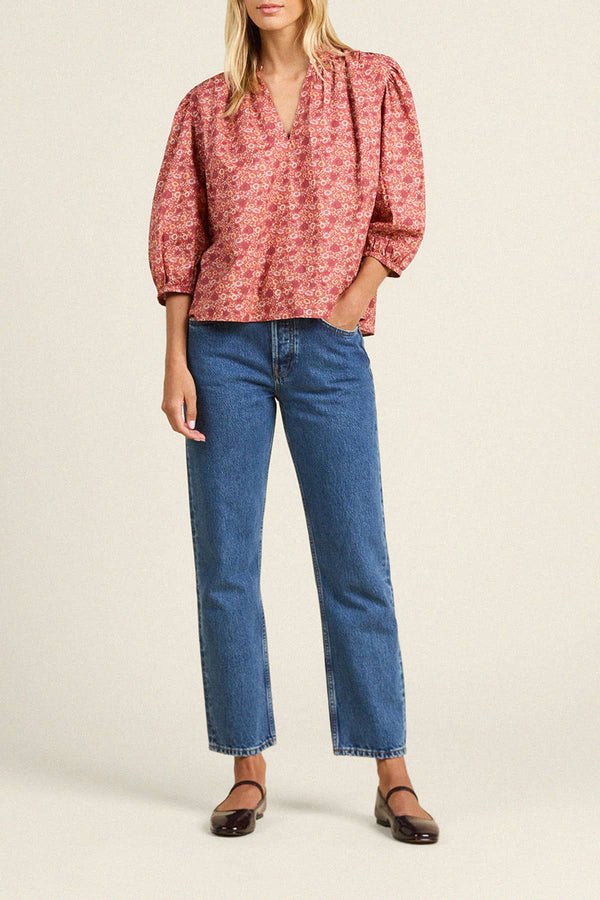 Trovata Orly Blouse - Capri by Sunset & Co.