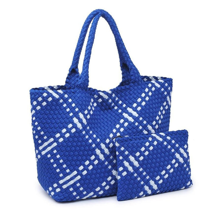 Sol and Selene Large Sky's The Limit Woven Neoprene Crossbody - Capri by Sunset & Co.