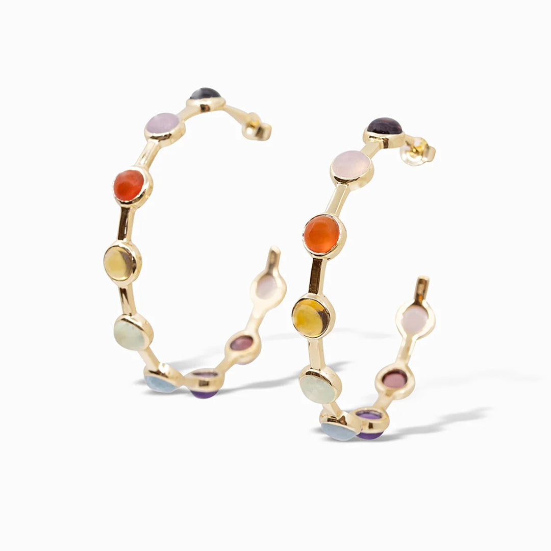 Laura Foote Designs Becky Hoop Earrings - Capri by Sunset & Co.