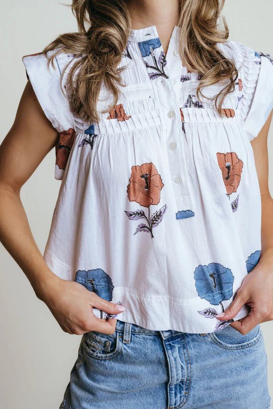 La Roque Becca Blouse - Capri by Sunset & Co.