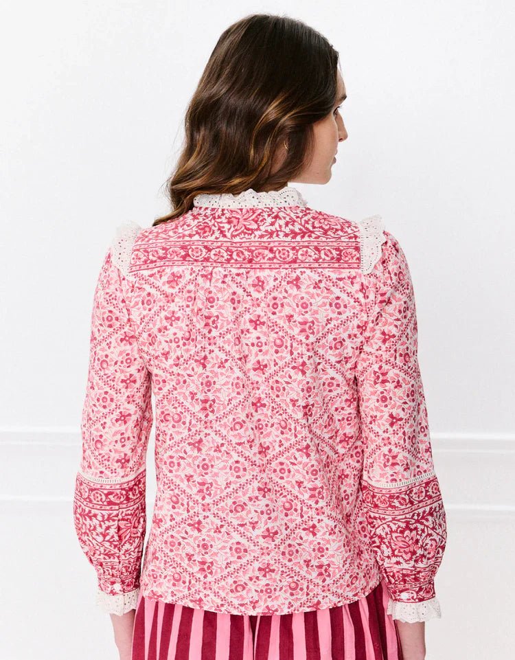 Pink City Prints Nettie Blouse - Capri by Sunset & Co.