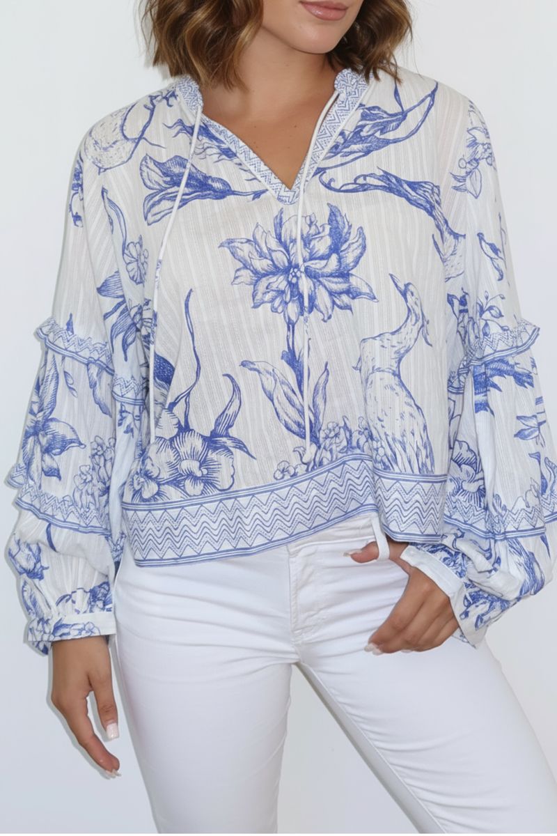 Nibi Mtk Kendra Blouse - Capri by Sunset & Co.