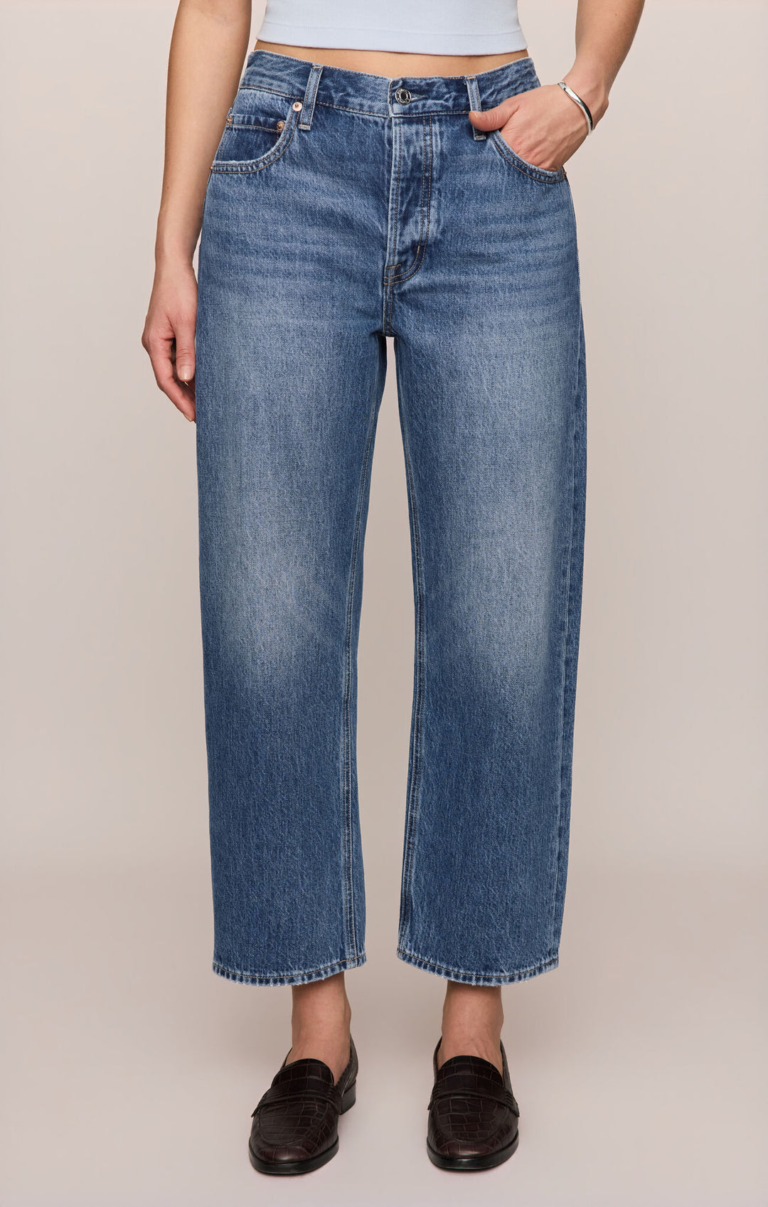 Z Supply The Off Duty Bowed Ankle Jeans