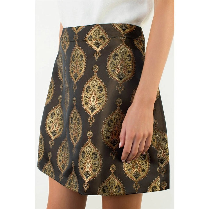 Pattern Shiny Skirt - Capri by Sunset & Co.
