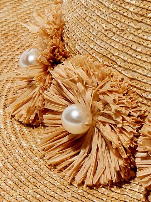 Lele Sadoughi Confetti Embellished Straw Hat - Capri by Sunset & Co.