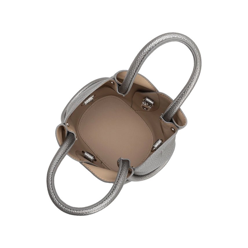 Melie Bianco Tulip Mini Recycled Vegan Leather Top Handle Bag - Capri by Sunset & Co.