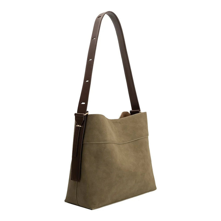 Melie Bianco Stormie Recycled Vegan Suede Tote Bag - Capri by Sunset & Co.
