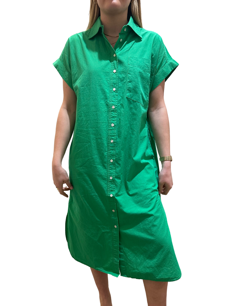 Blake Long Utility Dress - Green