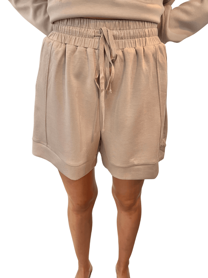 P. Cill High Waisted Shorts - Capri by Sunset & Co.