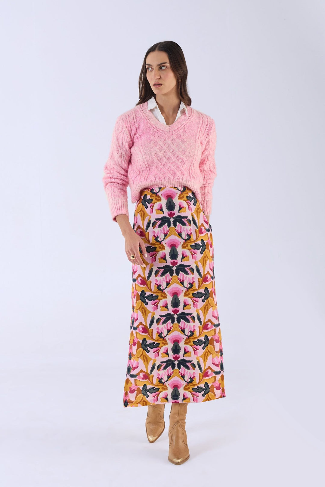 Beyond by Vera Aspen Skirt - Capri by Sunset & Co.