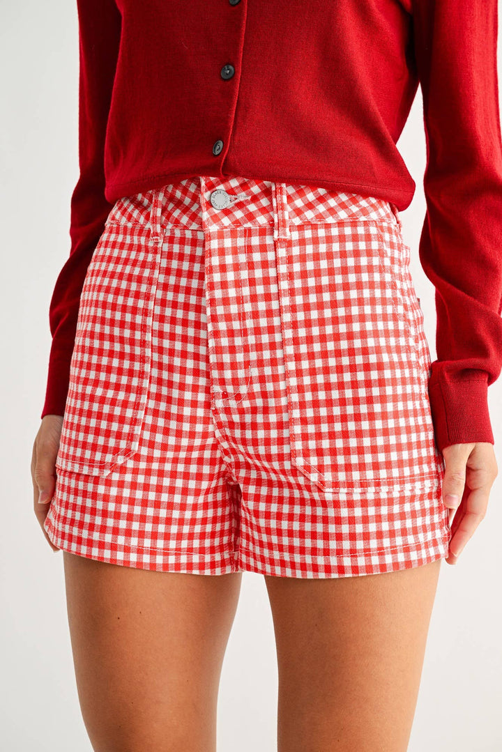 JUST BLACK DENIM High Rise Utility Cargo Short