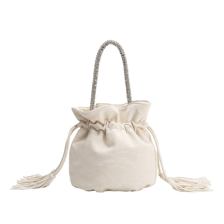 Melie Bianco Starla Vegan Leather Jewel Top Handle Bag - Capri by Sunset & Co.