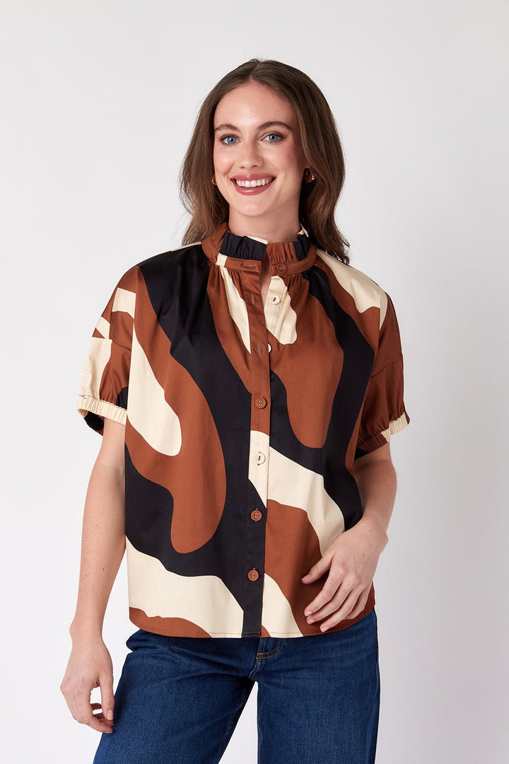 Crosby Britt Top - Capri by Sunset & Co.