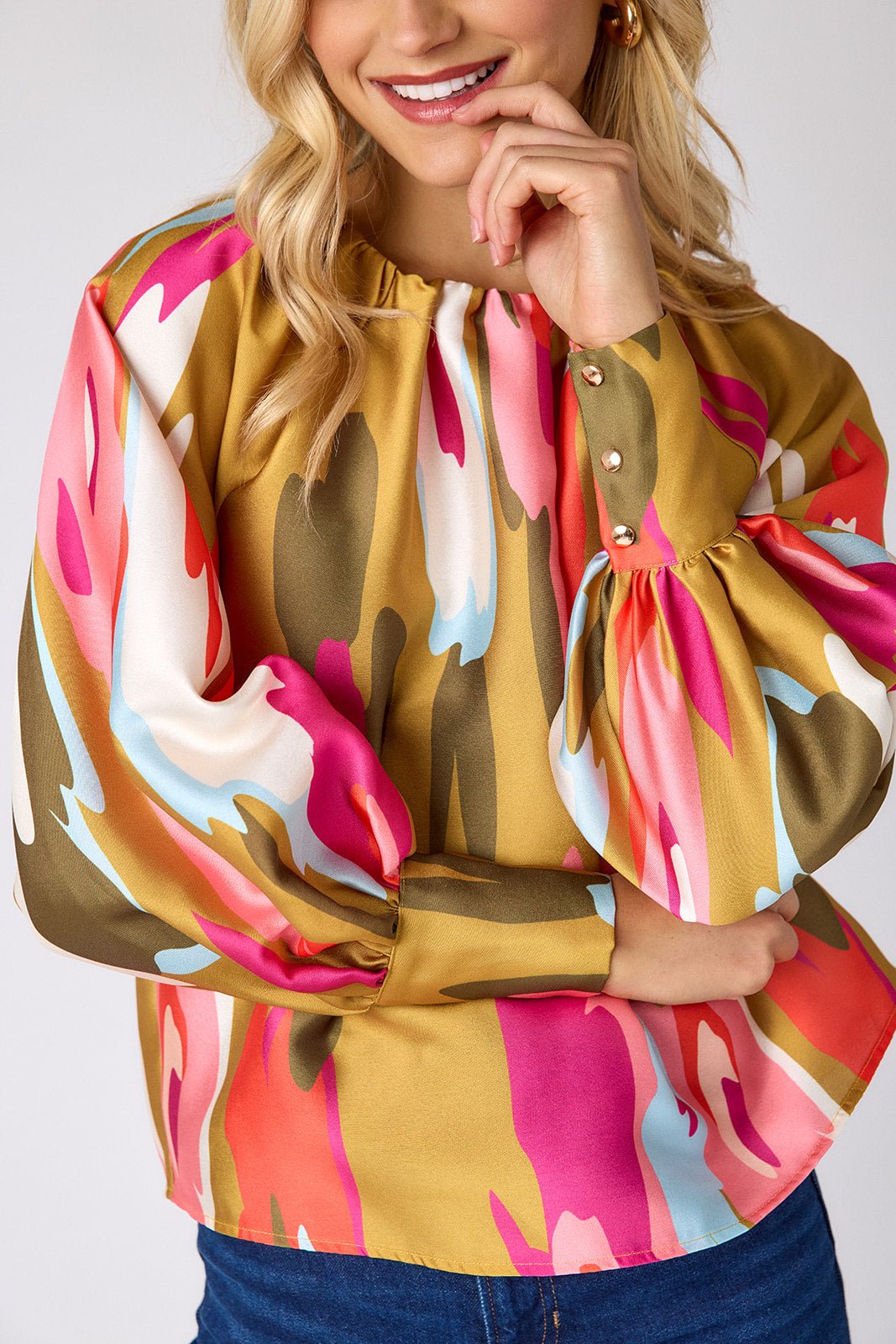 Crosby Elizabeth Blouse - Capri by Sunset & Co.