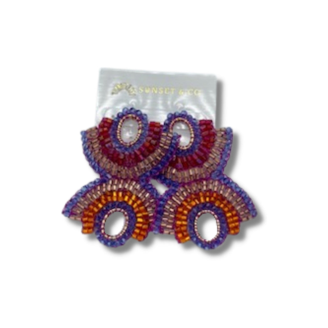 Lavish Handmade Crochet Earrings - Capri by Sunset & Co.