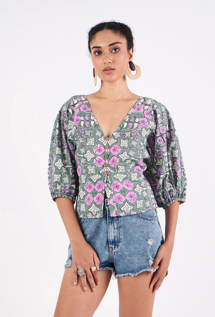 Beyond by Vera Vivi Top - Capri by Sunset & Co.