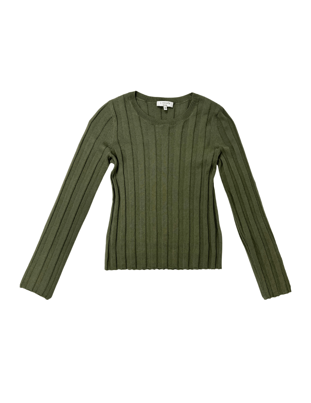 J. Society Ribbed Essential Long Sleeve - Capri by Sunset & Co.