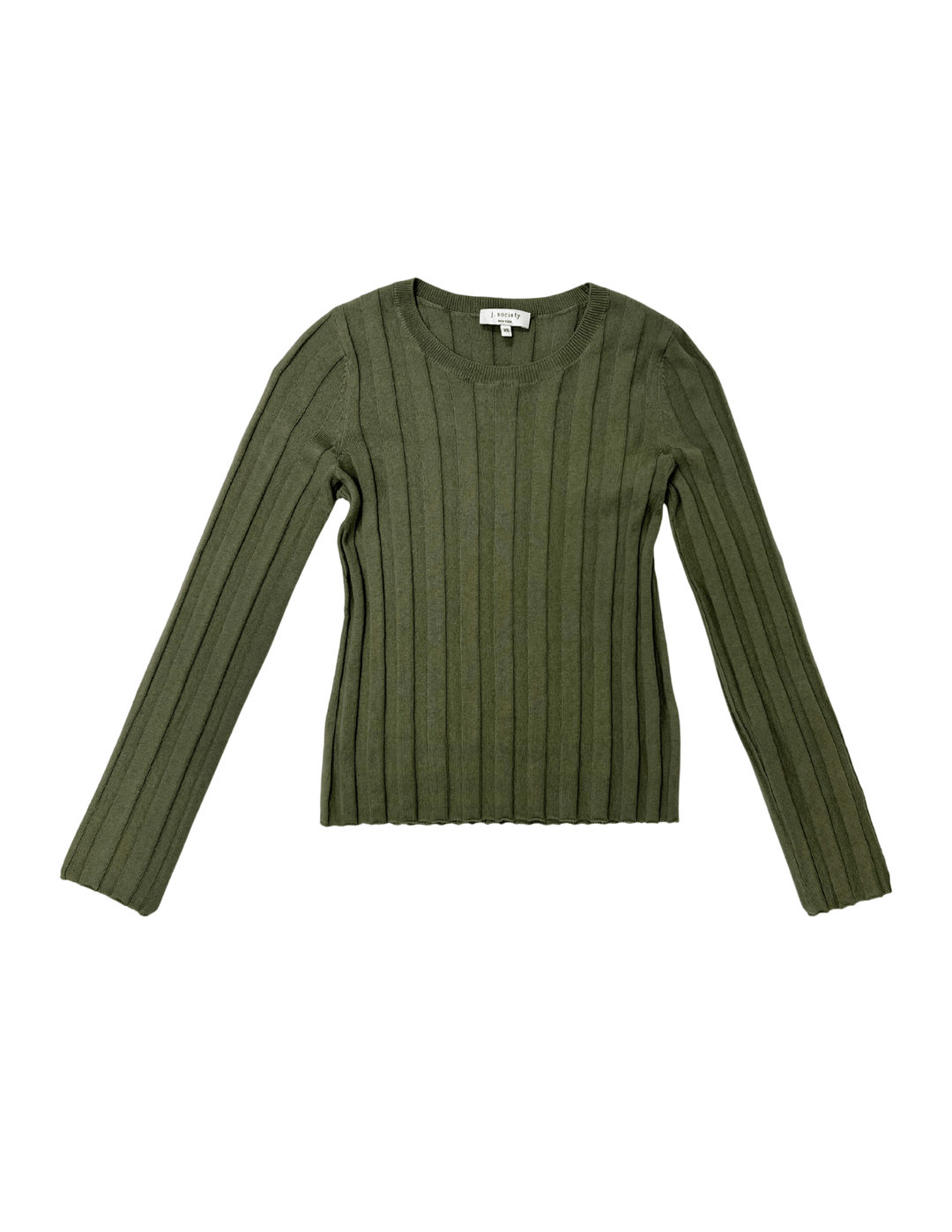 J. Society Ribbed Essential Long Sleeve - Capri by Sunset & Co.