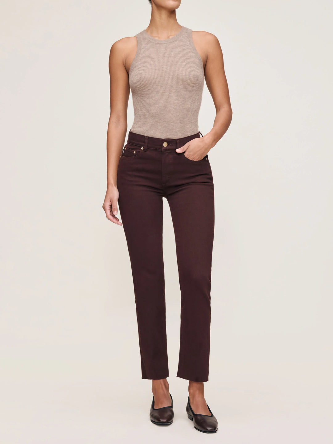 DL1961 Mara Straight Instasculpt Mid Rise - Capri by Sunset & Co.