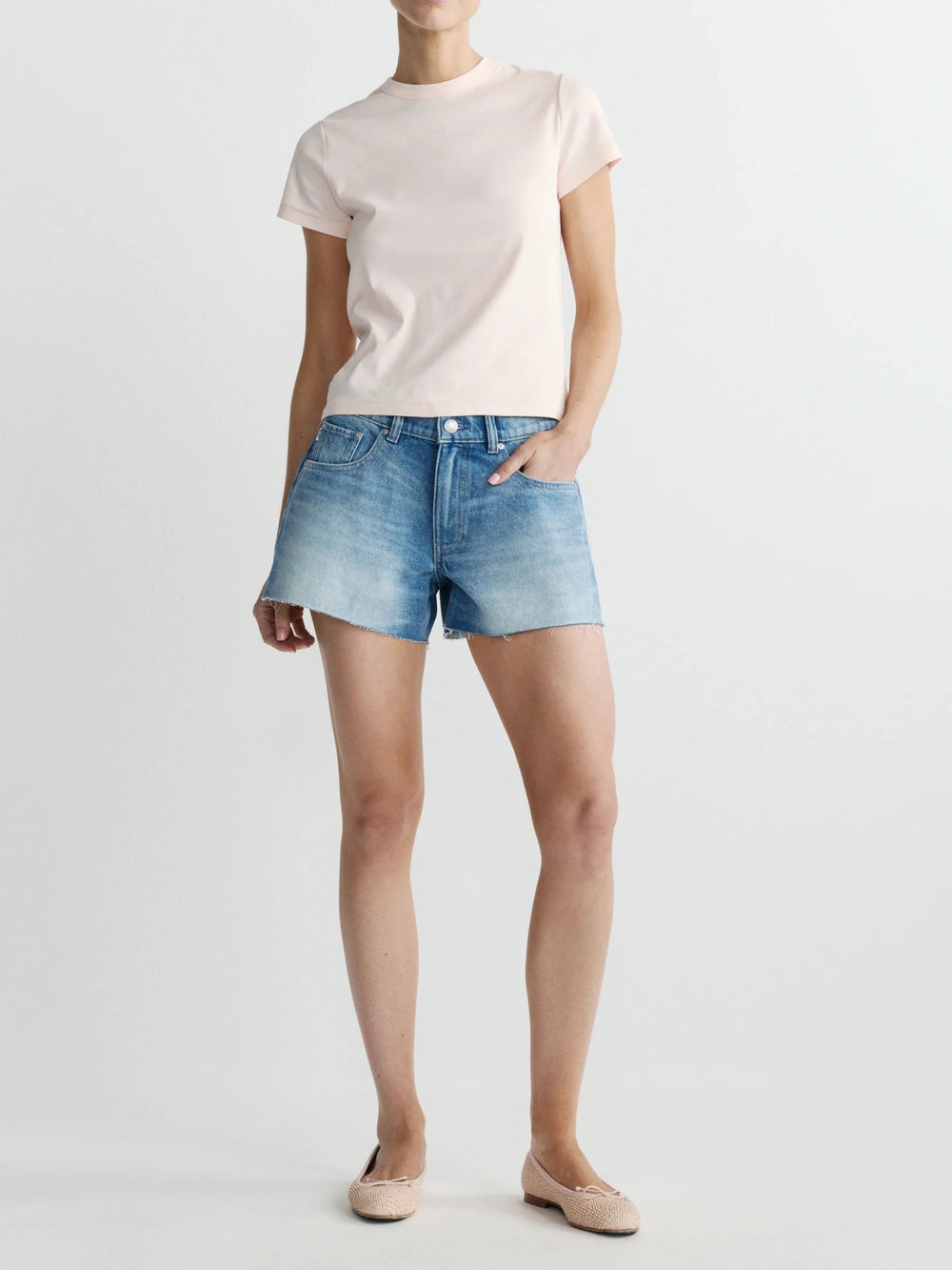 DL1961 Shrunken Tee - Capri by Sunset & Co.