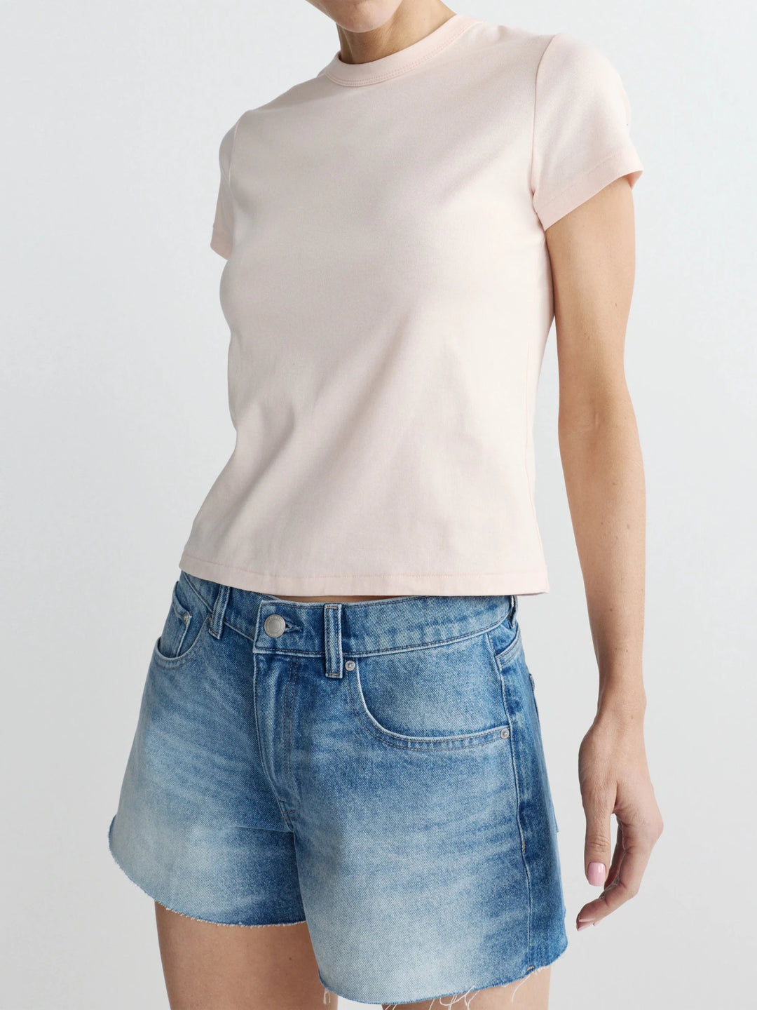 DL1961 Shrunken Tee - Capri by Sunset & Co.