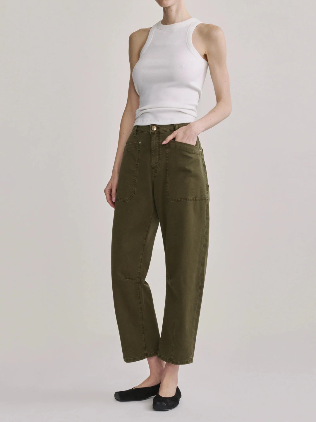 DL1961 Bilie Easy Barrel Petite Jogger - Capri by Sunset & Co.