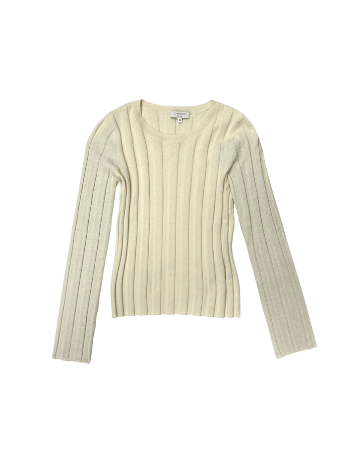 J. Society Ribbed Essential Long Sleeve - Capri by Sunset & Co.