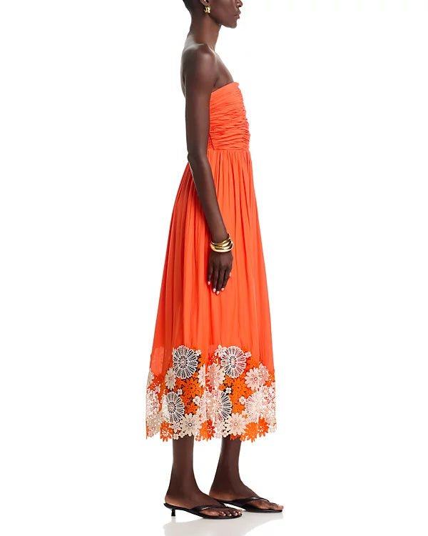 Ramy Brook Milani Embellished Strapless Midi Dress - Capri by Sunset & Co.