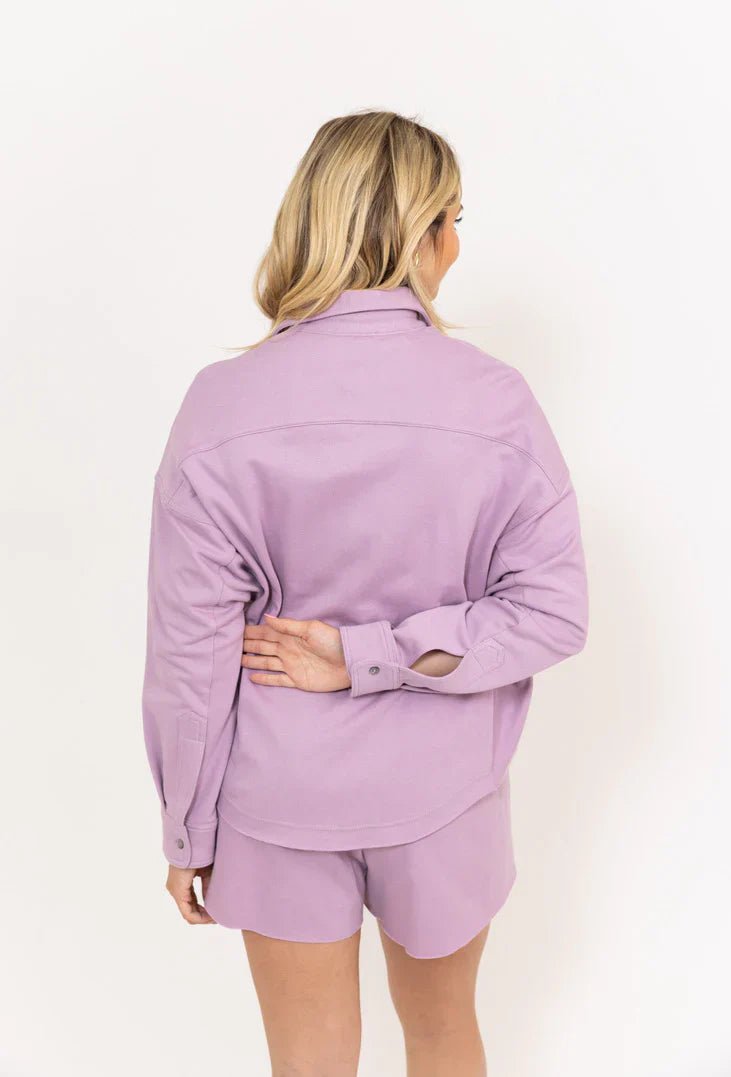 Karlie Solid French Terry Pocket Top - Capri by Sunset & Co.