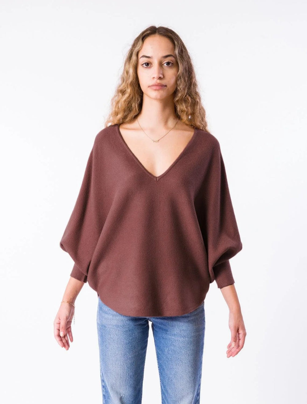 KERISMA Ryu V Neck Knit Top - Capri by Sunset & Co.