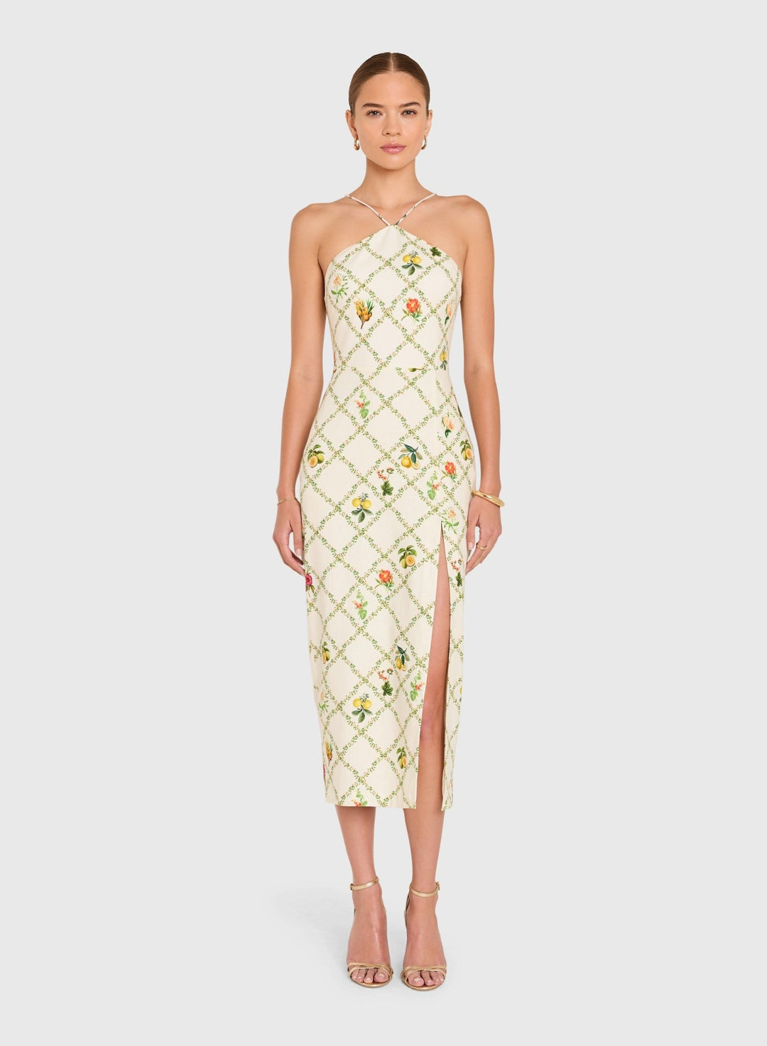 Amanda Uprichard Abby Midi Dress - Capri by Sunset & Co.