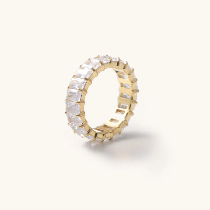 Nikki Smith Designs Waterproof Gold Crystal Ring - Capri by Sunset & Co.