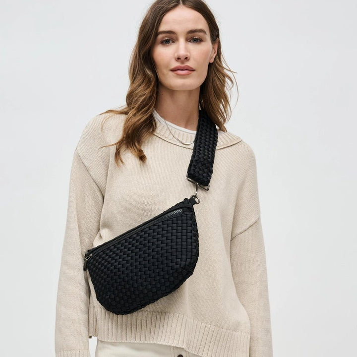 Sol and Selene Ethereal Woven Crossbody - Capri by Sunset & Co.