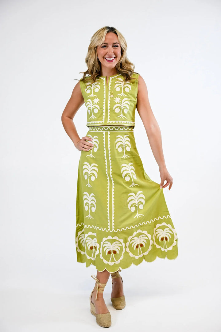 Victoria Dunn Maura Maxi Skirt - Capri by Sunset & Co.