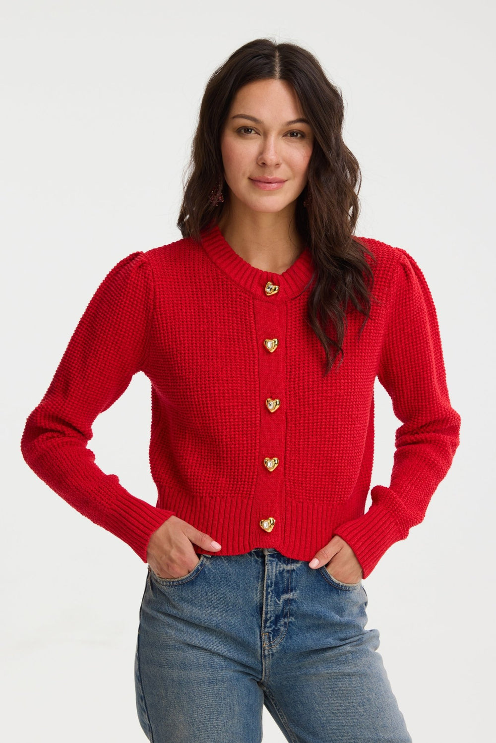 ALLISON New York Hearts Gia Cardigan - Capri by Sunset & Co.