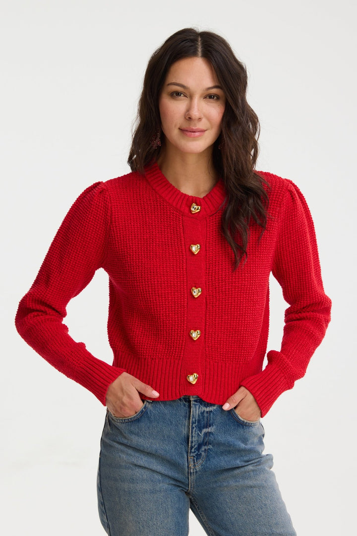 ALLISON New York Hearts Gia Cardigan - Capri by Sunset & Co.
