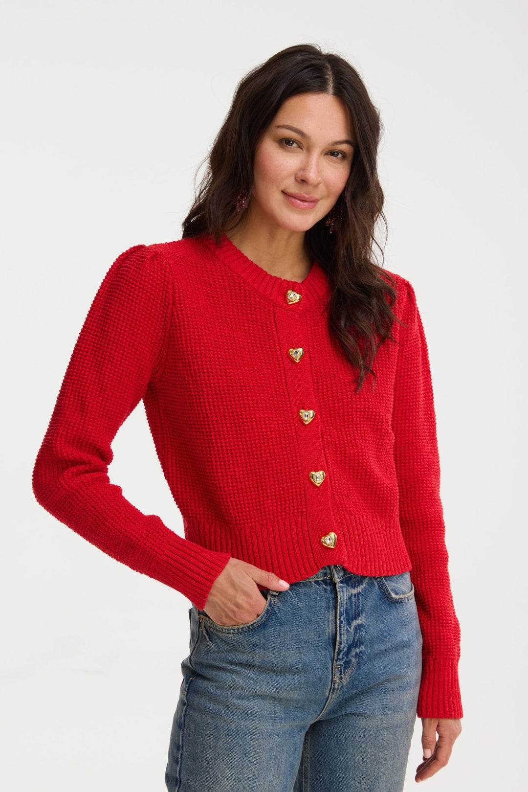 ALLISON New York Hearts Gia Cardigan - Capri by Sunset & Co.