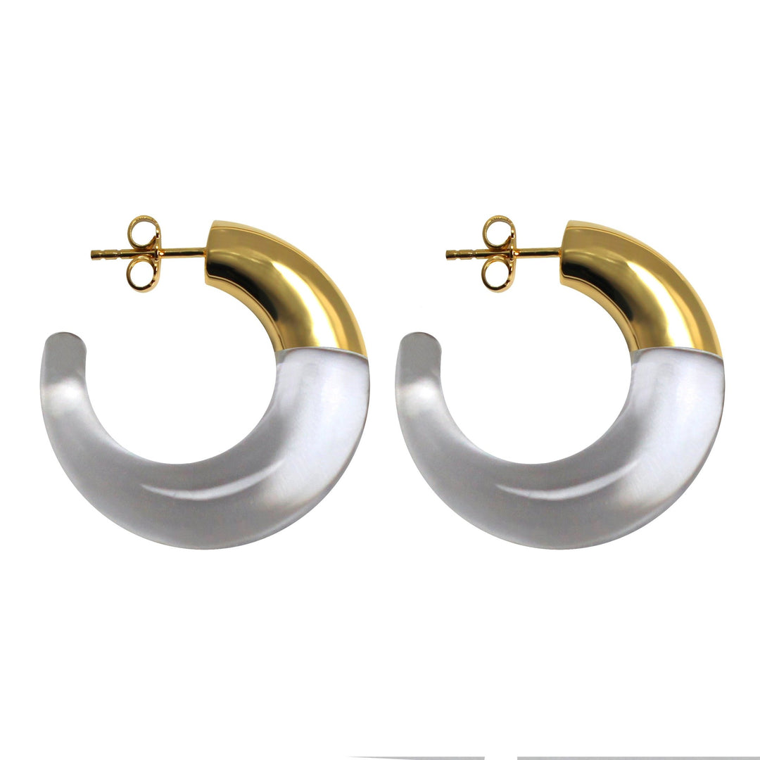 Lucas Jack Large Hoop Earrings - Capri by Sunset & Co.