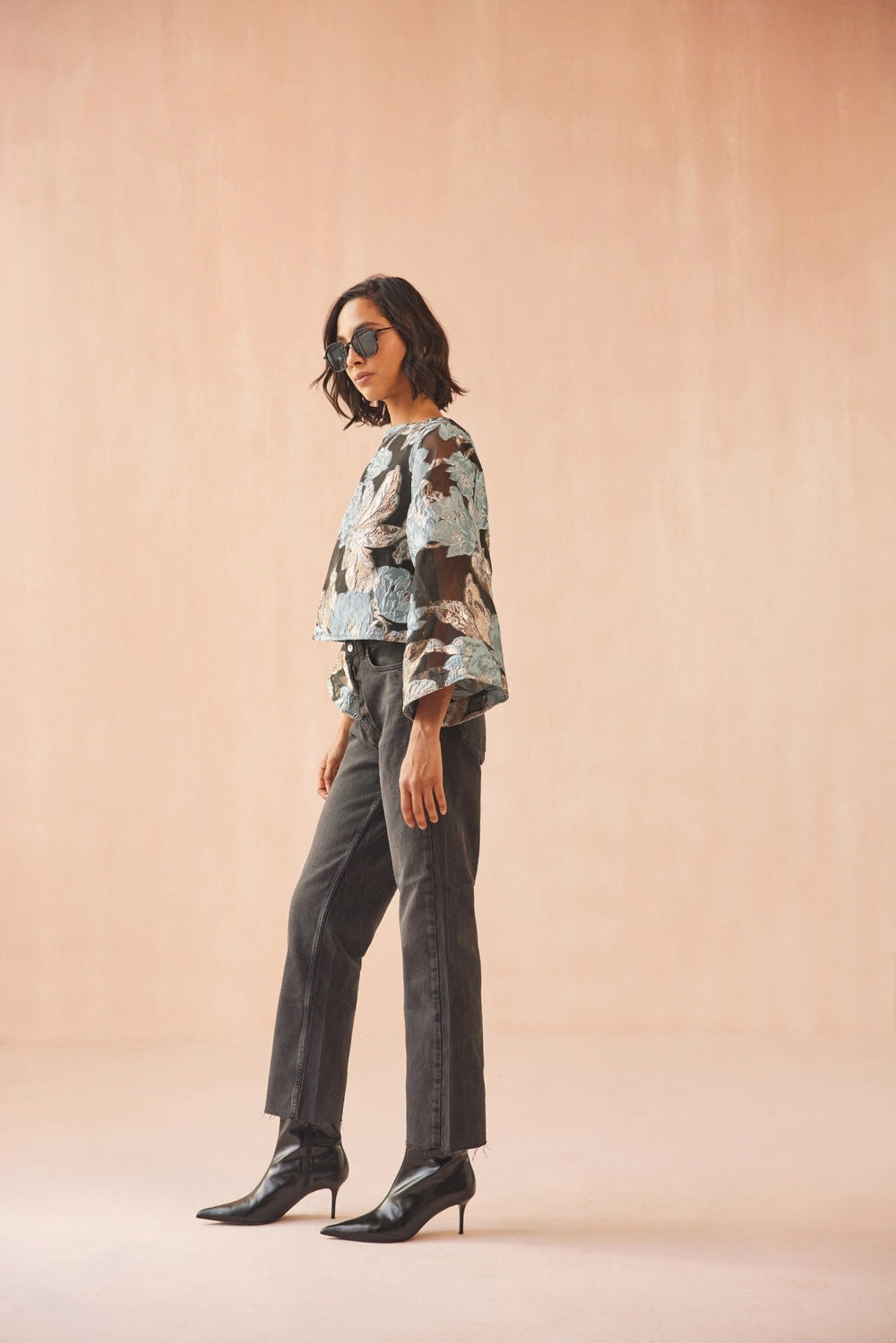 Omika Peyton Blouse - Capri by Sunset & Co.