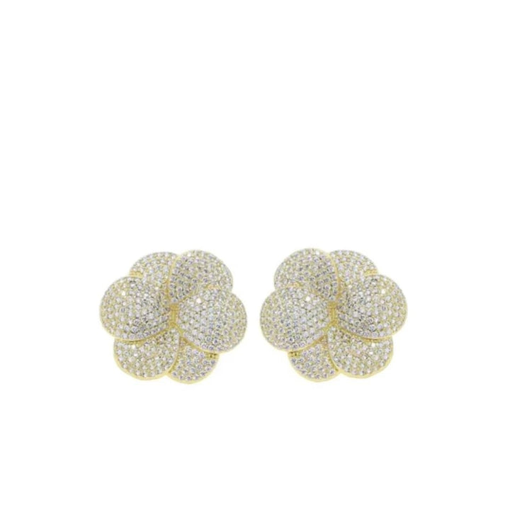 Accessory Concierge Pave Bloom Studs - Capri by Sunset & Co.