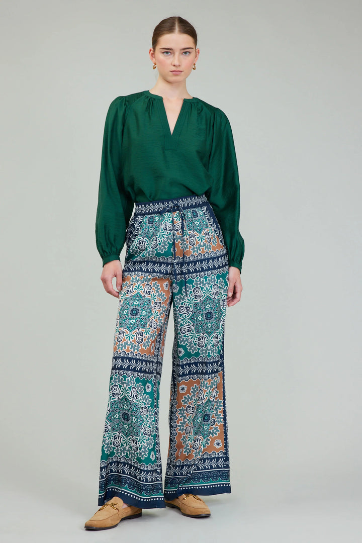 Current Air Wide Leg Bordered Pants