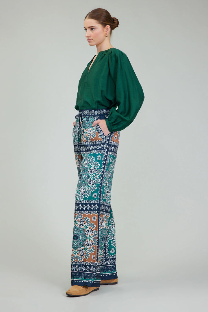 Current Air Wide Leg Bordered Pants