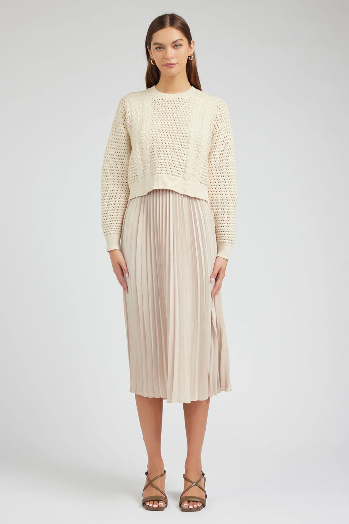 Current Air Sweater & Pleated Dress Set